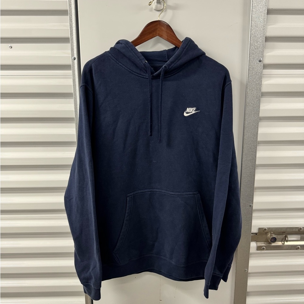 Nike Men's Dark Blue‎ Hoodie